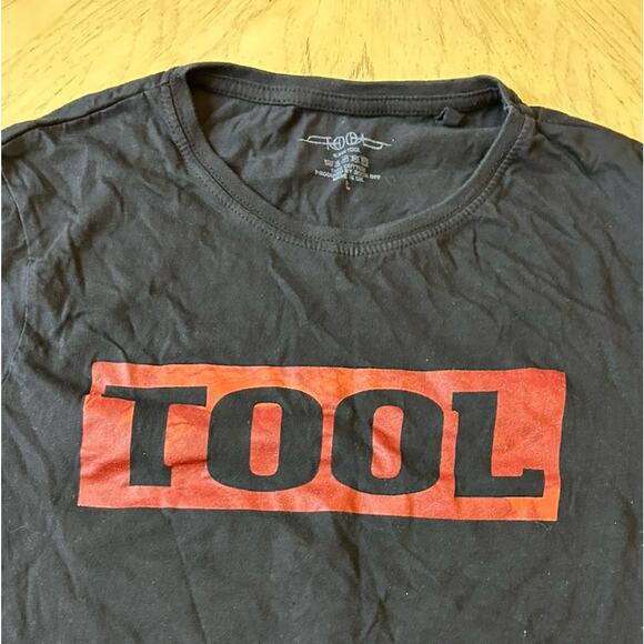 Tool T-Shirt Black 10,00 Days Tour Los Angeles California Triple Face Women L - Picture 6 of 7